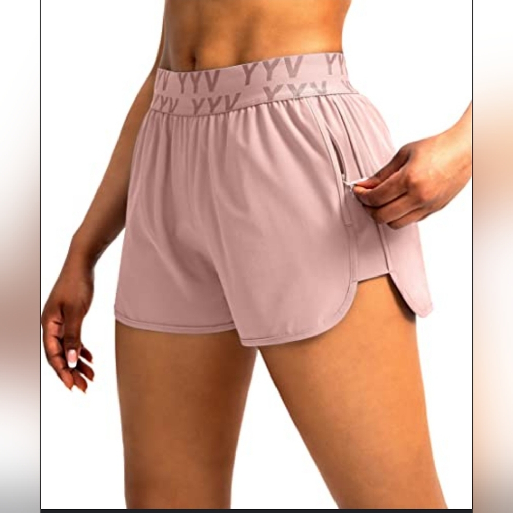 YYV Women  Pink Running Athletic Shorts Size M